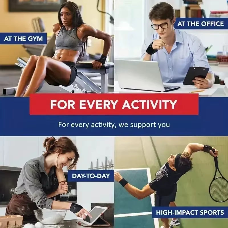 1PC Adjustable Wrist Brace Support Wrap Strap Hand Carpal Tunnel Brace Fitness Suitable Both Right Left Hand