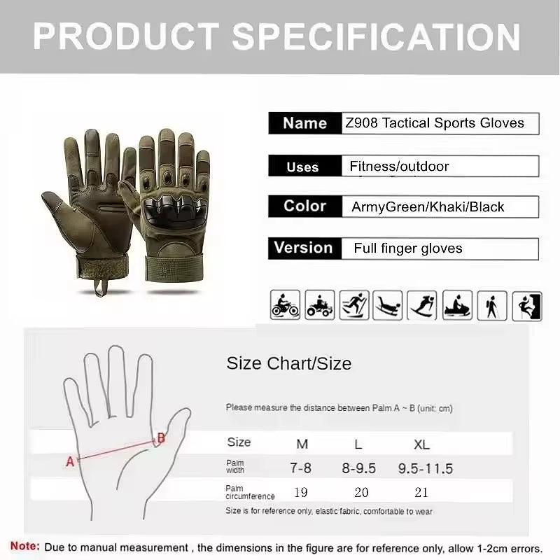 Men'S and Women'S Outdoor Mountaineering Hiking Wear-Resistant Gloves Cycling Fitness Protective Gloves