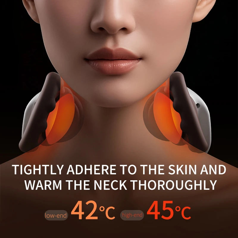 Massage Master Neck and Shoulder Electrlc Cervical Neck Massager with Heat 3-Speed for Back Pain Relief Scalene and Relax Muscle